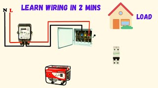 single phase manual changeover switch wiring diagram [upl. by Souvaine638]