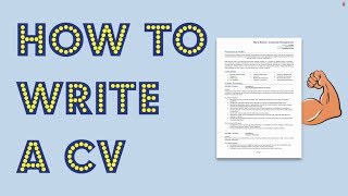 How to write a CV Get noticed by employers [upl. by Eniger165]