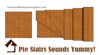 Pie Stairs Are Just Another Name for Winders  Construction Term Definitions [upl. by Deraj]