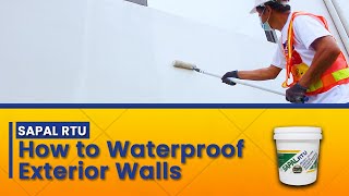 SAPAL RTU How to Waterproof Exterior Walls Using an AllinOne Product [upl. by Iman]