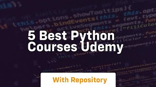 5 best python courses udemy [upl. by Duff]