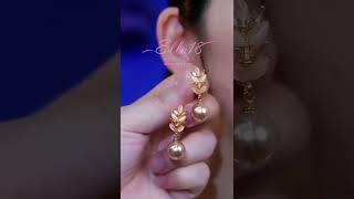 Beautiful Stunning😍 Elegant Earrings ❤  Share and like them  shortsvideo [upl. by Vanny]