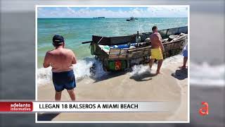 Llegan 18 balseros cubanos a Miami Beach [upl. by Anitrak884]