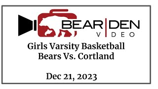 Chittenango Girls Varsity Basketball vs Cortland Tigers 122223 [upl. by Esenahs]