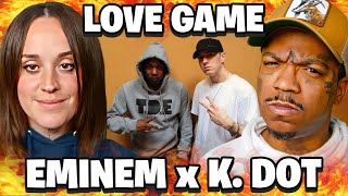 BEST COLLAB EVER  Eminem amp Kendrick Lamar  Love Game Reaction [upl. by Agn]