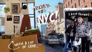 THE NYC MOVING VLOG movein to our apartment with us [upl. by Oaks975]