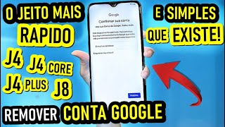 NOVO MÉTODO Como Remover Conta Google do Samsung J4plus J4core J6plus J8plus J8 em 1 CLIQUE [upl. by Cirala]