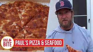 Barstool Pizza Review  Pauls Pizza amp Seafood Falmouth MA [upl. by Annaeg]