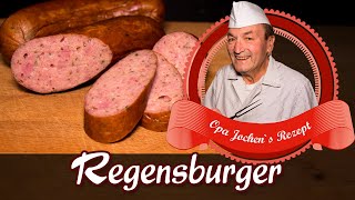 Regensburger Würstchen selber machen  Wurst selber machen  Opa Jochen´s Rezept [upl. by Alil]