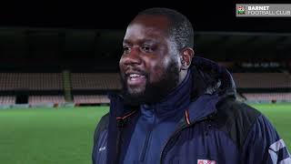 Anton Smith Reaction  Barnet FC 41 Boreham Wood  FA Youth Cup [upl. by Alethea]