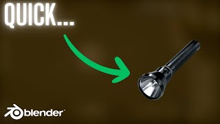 BLENDER SIMPLIFIED  How To Make a Flashlight in Blender 42  Tutorial [upl. by Margaret982]