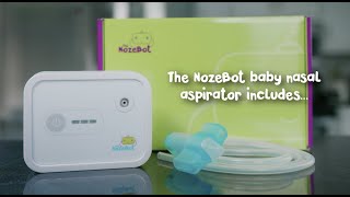 How to Use The NozeBot Baby Nasal Aspirator The Parents Guide [upl. by Gasser]