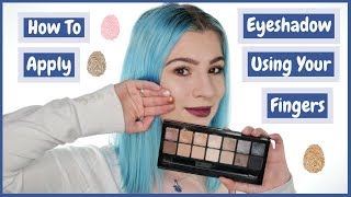 How to Apply Eyeshadow Using your Fingers  Youtube [upl. by Annaeirb]