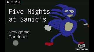 playing Fnas five nights at sanics [upl. by Maller368]