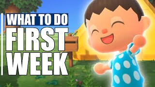 👉 Your First Week in Animal Crossing New Horizons  First Things to Do  Tips [upl. by Annoda]