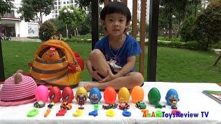 Bóc trứng học con số cùng màu sắc với Tiếng Anh và Tiếng Việt  Surprise eggs ❤ AnAn ToysReview TV ❤ [upl. by Bastian]