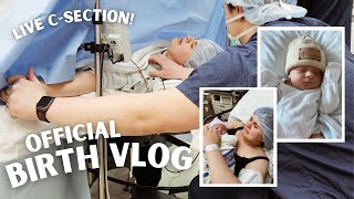 OUR BIRTH VLOG live csection pt 2 [upl. by Akciret]