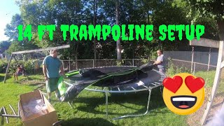 14 Foot Jumpking Trampoline Setup [upl. by Nylirad]