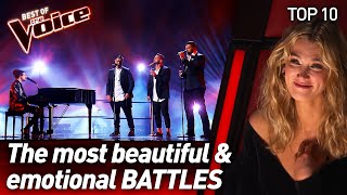 The most GORGEOUS amp EMOTIONAL Battles on The Voice  Top 10 [upl. by Robins]