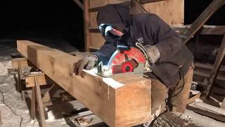 A Timber Frame Vlog 99 Another Scarf Joint Done [upl. by Farrison]