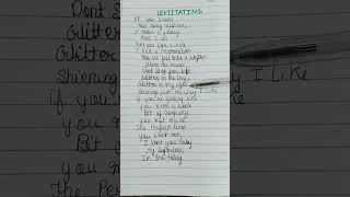 levitating song lyrics on page [upl. by Noid501]