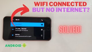 How to fix Wifi Connected but no Internet Access Android 2024 [upl. by Vogele]