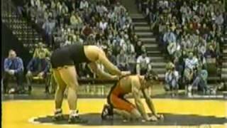 Wes Hand Iowa vs Pat Popolizio Oklahoma State 2000 Heavyweight Match in dual [upl. by Notgnimer]