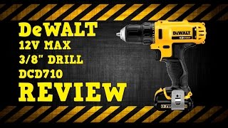 DeWALT 12V Max 38quot Drill  Driver DCD710 Review [upl. by Nordin]