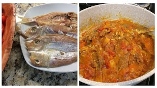 How i cook Kinamatisang Tuyo  Dried fish with tomatoes 🍅 [upl. by Ettenna]