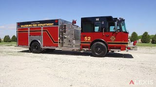 GALESBURG FIRE DEPARTMENT  ALEXIS 1500 GPM TOP CONTROL PUMPER 2511  GALESBURG ILLINOIS [upl. by Neeven]