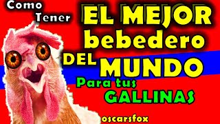 BEBEDEROS PARA GALLINAS 🚀 mejore la CALIDAD del AGUA DIY oscarsfox [upl. by Isawk]