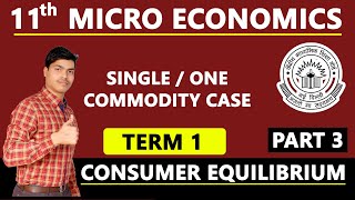 Consumer equilibrium Single Commodity Case  Part 3 Term 1 XI Accounts 202122 [upl. by Neirb]