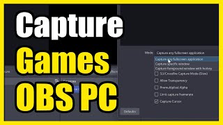 How to Capture Games on PC using OBS Easy Tutorial [upl. by Peters60]