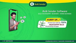 Bulk Sender App Sender Software  CSism Technologies [upl. by Lashonde]