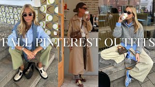 RECREATING FALL PINTEREST OUTFITS 2024  Casual Outfit Ideas [upl. by Bunker]