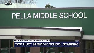 Two hurt in Pella middle school stabbing [upl. by Iveson81]