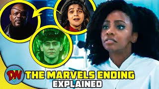 THE MARVELS Post Credit Scene amp Ending  Explained in Hindi [upl. by Lem]