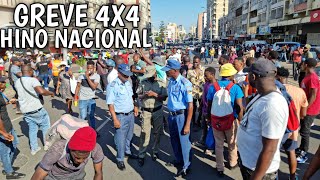 AO VIVO GREVE 4X4 EM MOÇAMBIQUE MAPUTO HINO NACIONAL [upl. by Boyes]