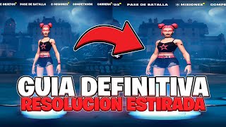 🔧 GUIA DEFINITIVA NUEVA RESOLUCIÓN ESTIRADA PARA FORTNITE 😲  1000 FPS 0 DELAY ✅ [upl. by Baxy38]