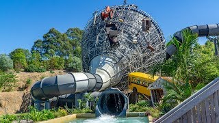 Jamberoo Action Park  Perfect Storm  Amazing Funnel Waterslide [upl. by Arleyne]