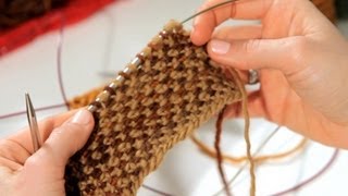 How to Do a Linen Stitch  Knitting [upl. by Aimaj]