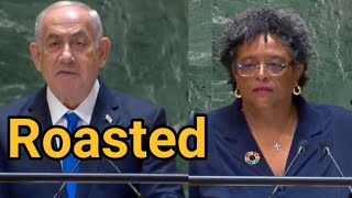 Barbados PM’s extraordinary reply to Netanyahu for selective use of Bible in UN  Janta Ka Reporter [upl. by Wehhtam]