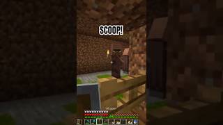 How to Stop Villagers from Running 🛑  Minecraft PickupMod minecraft memes shorts [upl. by Colinson]