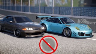 R32 Skyline vs Porsche 911 in an Intense NoBoost Street Elite Race CarX Street [upl. by Etteniotna]