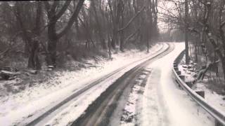 Driving Baltimore Maryland in the Snow [upl. by Ruhl]