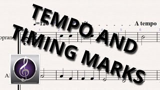 Sibelius Tutorial 14  Tempo and Timing Marks [upl. by Aleemaj]