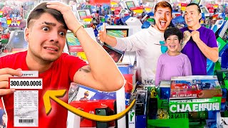 100 YOUTUBERS USARON mi TARJETA con LOS NIÑOS [upl. by Yelrak]