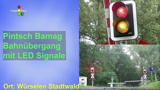 Pintsch Bamag Bahnübergang mit LED Signalgeber [upl. by Dnalerb]