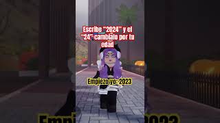 ESCRIBE 2024 Y CAMBIALO POR TU EDAD shorts shortsvideo viralshorts [upl. by Marie]