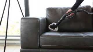 How to Clean a Leather Sofa with a Steam Cleaner [upl. by Eissed512]